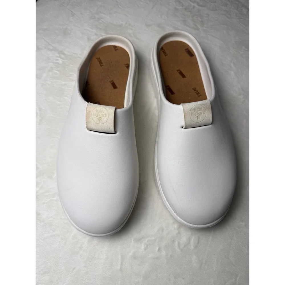TRUE Linkswear All Day Clog White Slip On Shoes Mens 9 Womens 11